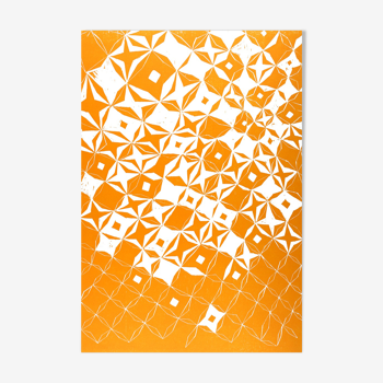 Orange diamond pattern