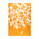 Orange diamond pattern