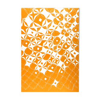 Orange diamond pattern