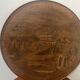 Louis XVI style marquetry pedestal table with removable top, 20th century