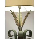 Lampadaire en fer forgé des années 1940