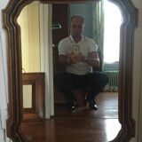 Wooden mirror