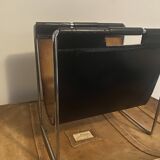Leather magazine rack