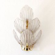 Applique en laiton et Murano, années 1960