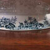 Compotier drageoir faience Saint Amand model Marie Louise signed