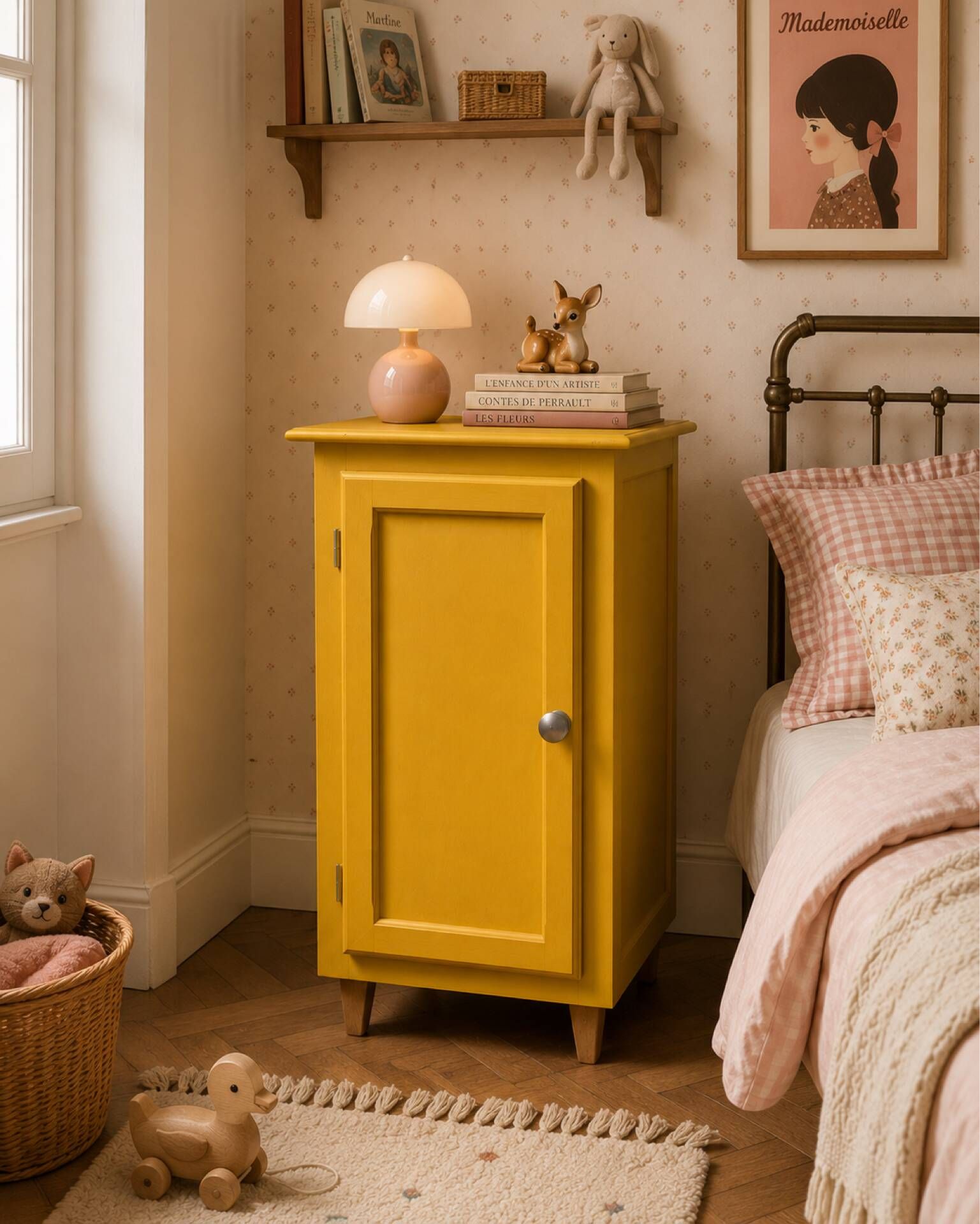 Art Deco ochre yellow Parisian buffet