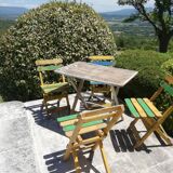 4 vintage outdoor chairs