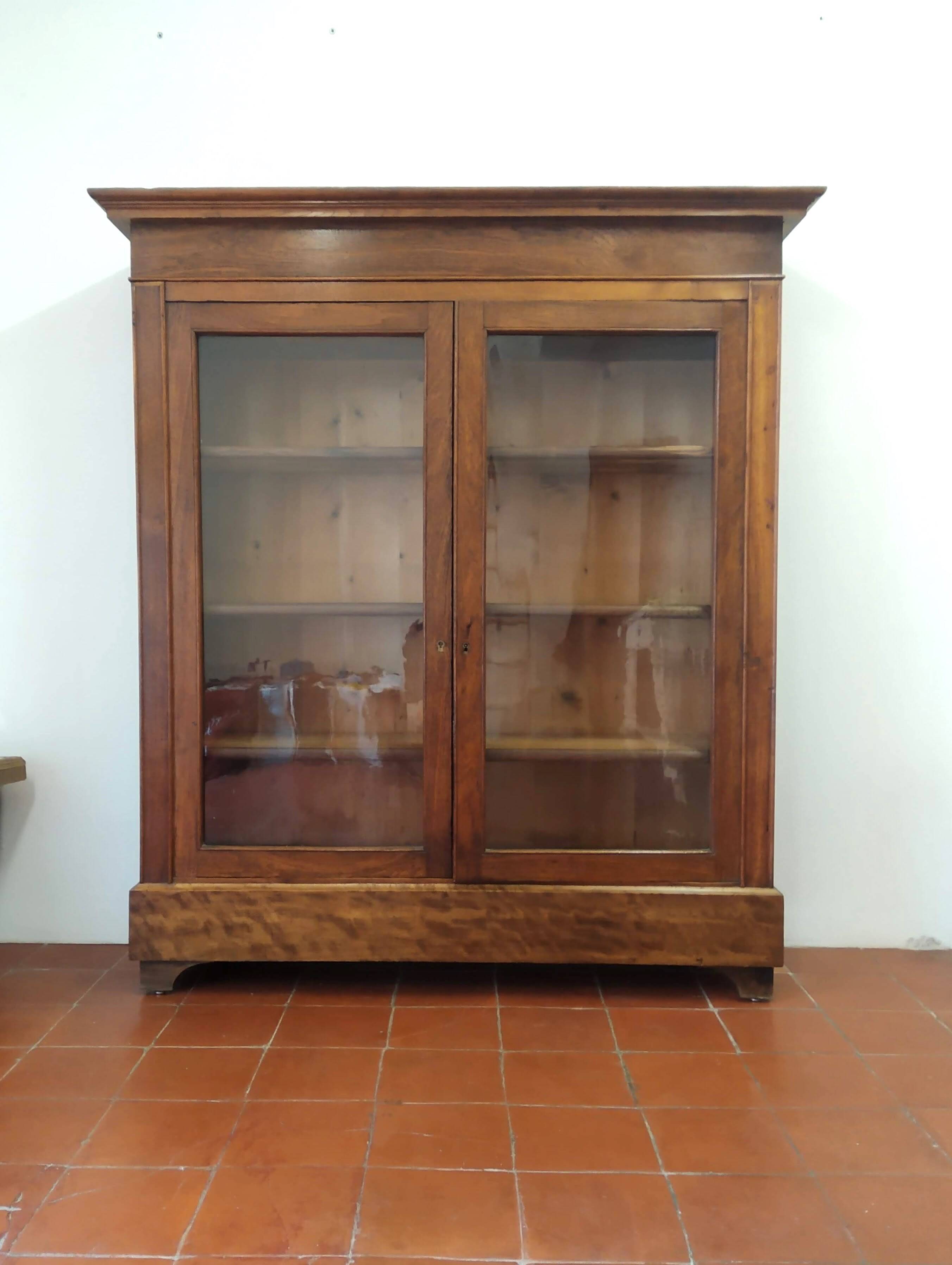 Bibliotheque vitrine Louis Philippe