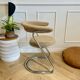 Vintage chair design from the 70s – chrome & boucle – modernist style