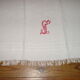 Lot of 9 honeycomb, S cross stitch Monogram towels