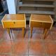 Pair of oak bedside tables from the 1960s.