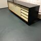 Sideboard in wood and black laque, circa 1960s