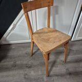 vintage wooden bistro chair