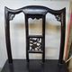 Pair of old chairs armchairs 19th century Chinese stools in black lacquered wood
