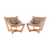 Set of 2 'Luna' armchairs by Odd Knutsen, Norway 1970