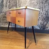 Vintage console table on legs