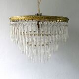 Brass ceiling, 3 rows of stamps and mirror, art deco