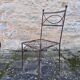 Set of handcrafted wrought iron chairs
