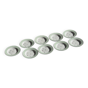 lot de 9 assiettes creuses - fleurs