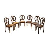 Chaises Médaillon Napoléon III- Cannage fait main
