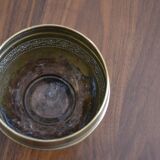 brass pot cover with frieze