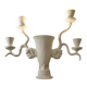 Lampe sculpture en plâtre