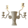 Lampe sculpture en plâtre