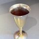 Vintage Falstaff Silver-Plated Wine Glass Goblet, Made in Spain, Ornate Stem Cup