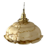 Marbled opaline pendant light