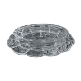 Ramekin, chiseled glass butter dish