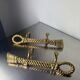 Valenti XL bronze rope knot door handles, Spain, 1980s