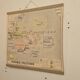 Old geography map school map Oceania political and physical co
