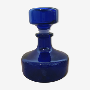 Old Midnight Blue Glass Apothecary or Perfume Bottle - LPR22088