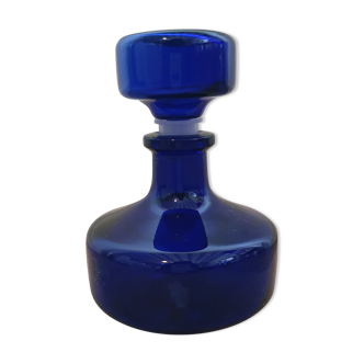 Old Midnight Blue Glass Apothecary or Perfume Bottle - LPR22088