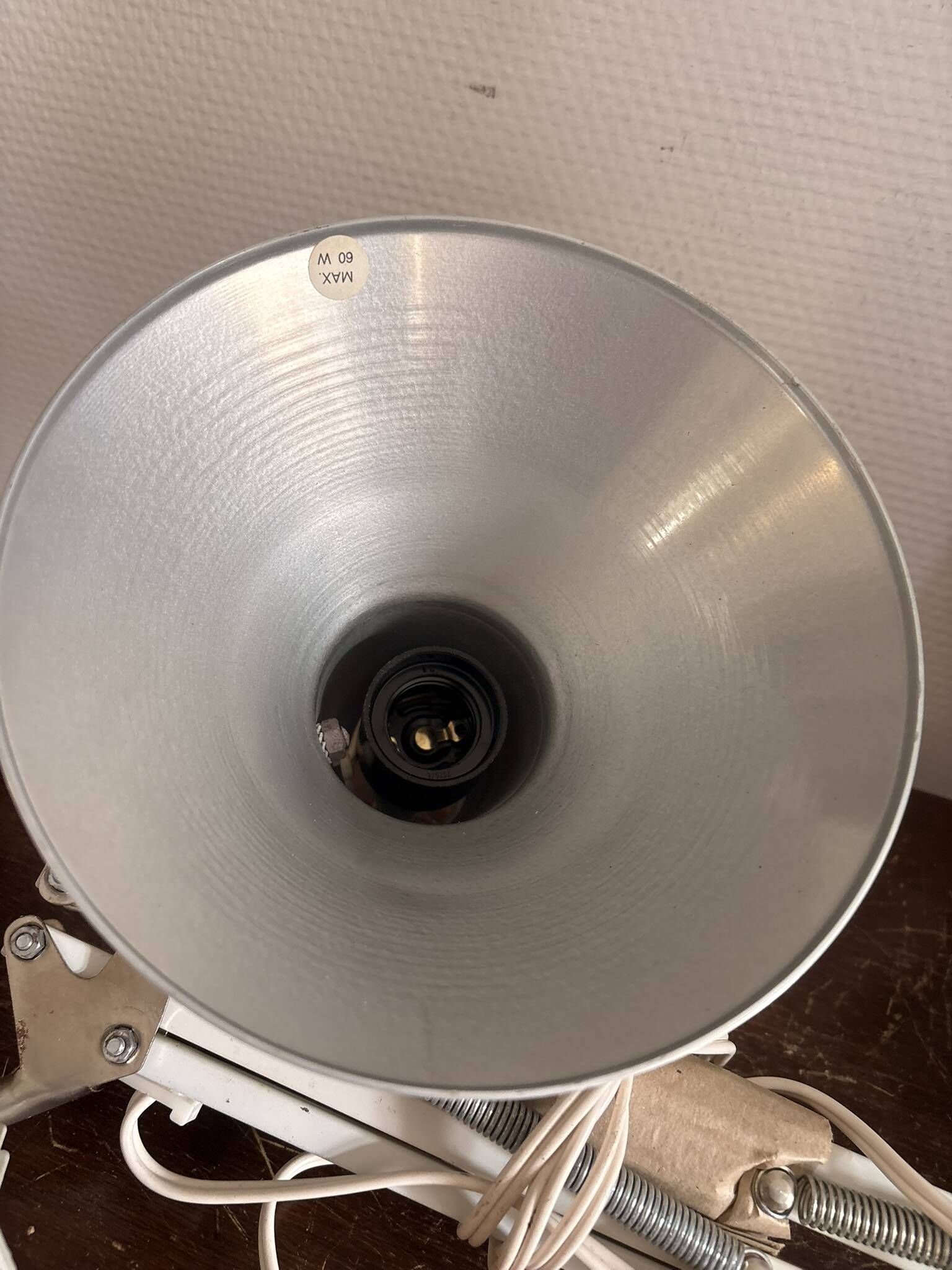 Ancien Lampe Articulée Architecte Ledu Suède Marque New Old Stock NOS