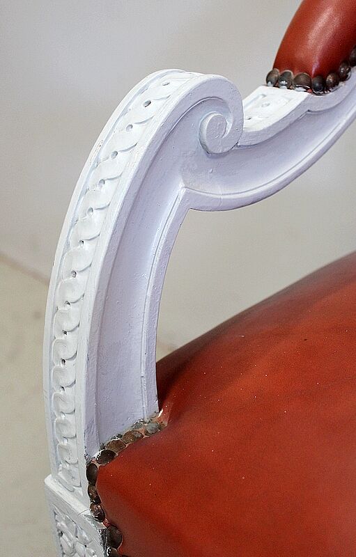 Beech children's bench, Louis XVI style, Early 20th century