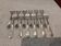 12 silver-plated oyster forks by silversmith Platil St Rocaille