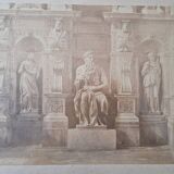 Tommaso Cuccioni (1790-1864) - Albumen print photograph Tomb of Julius II in Rome