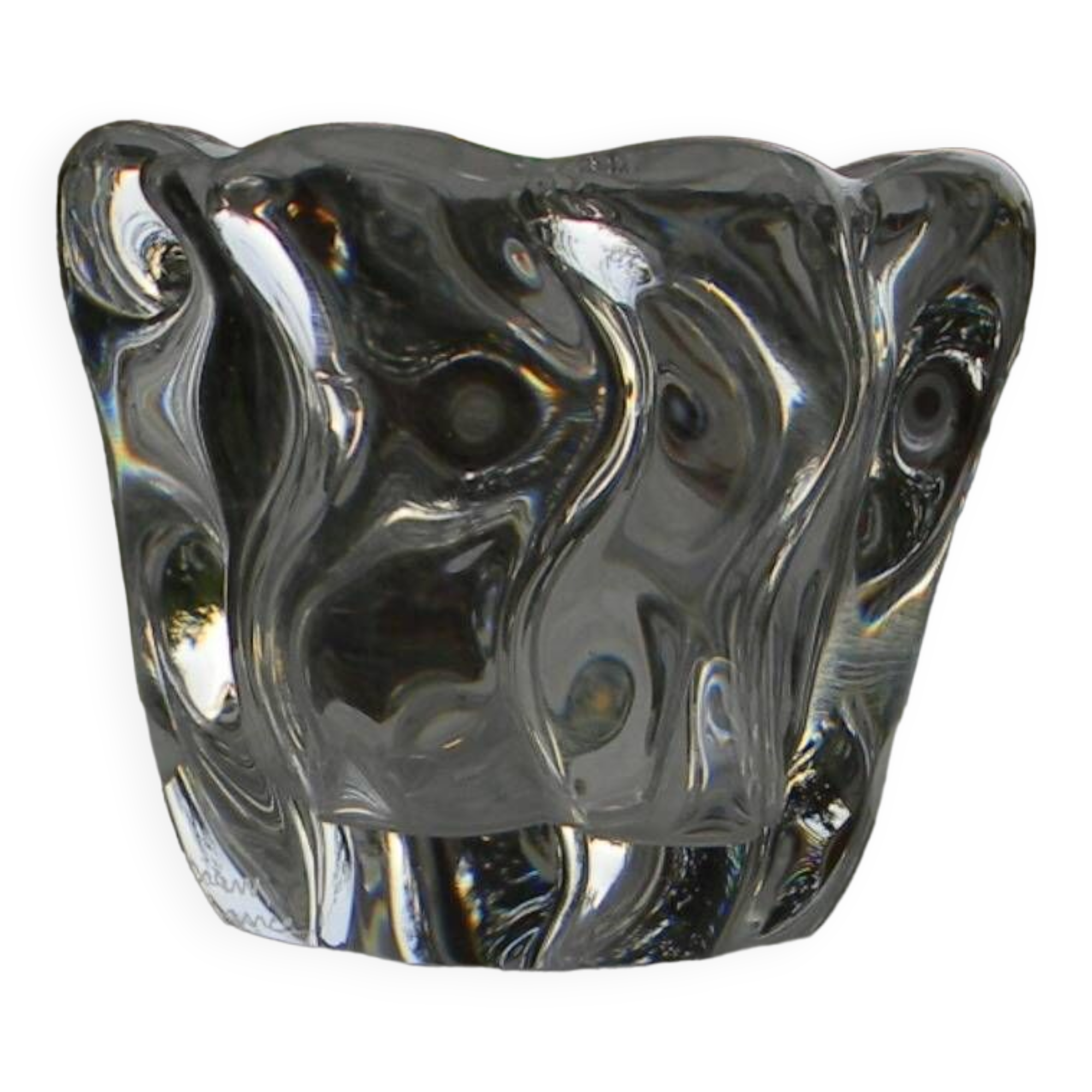 Small daum france crystal pocket tray.