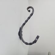Vintage wrought iron coat rack