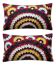 Lot de 2 housses de coussin brodées vintage 46x81 cm