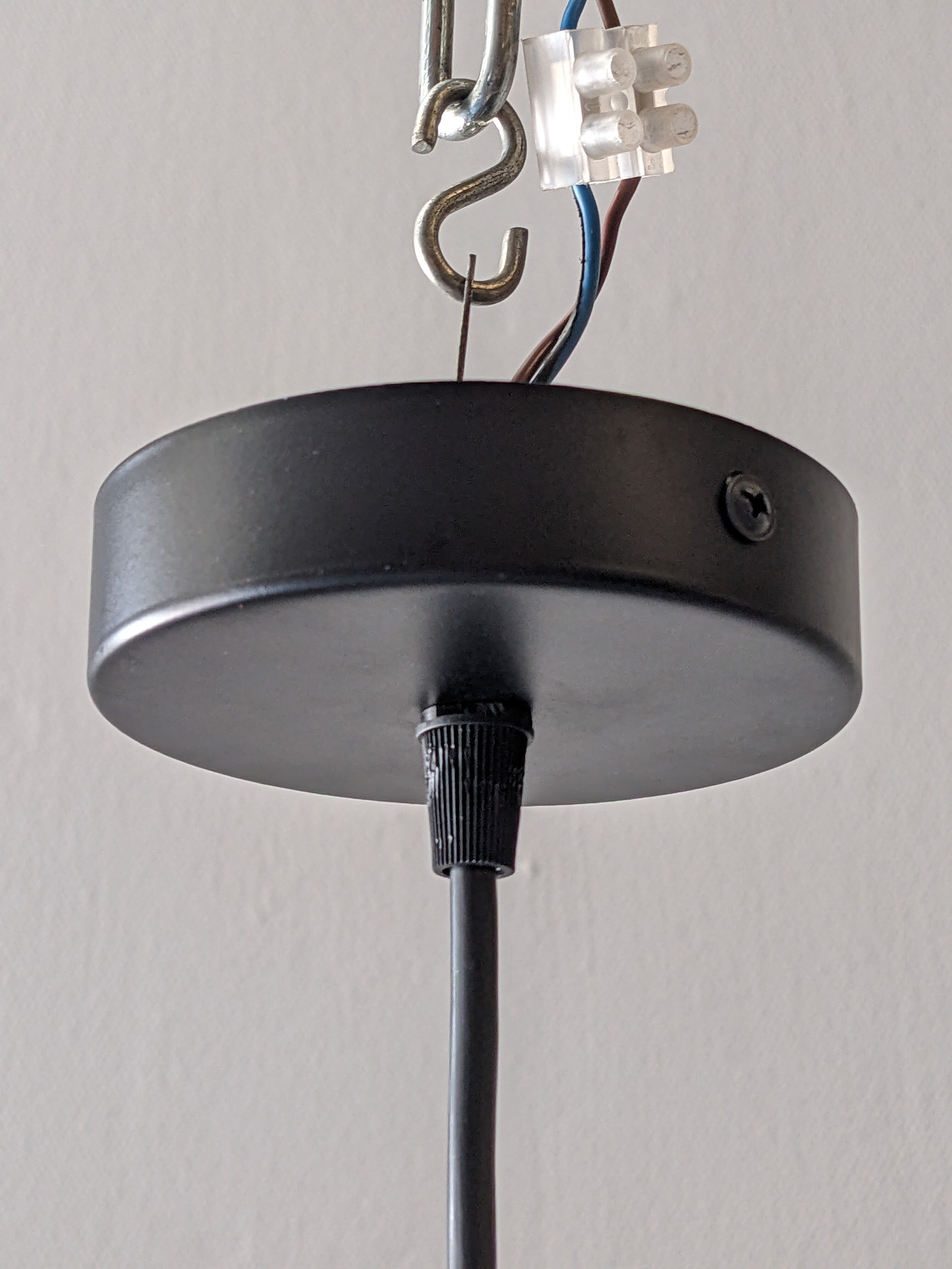 Smoked glass suspension from the 60s/70s by Limburg