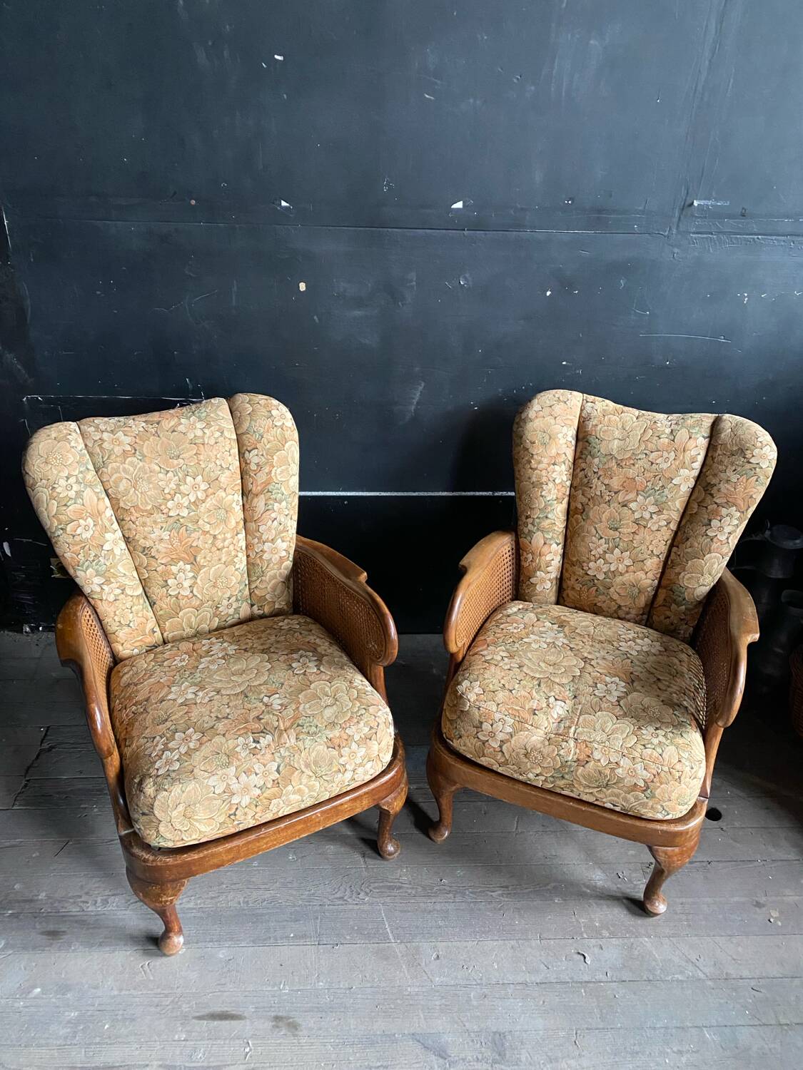 Paire de fauteuils bergère anglais Cannés