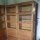 Modular bookcase in natural solid oak md by martin dupuis circa 1960