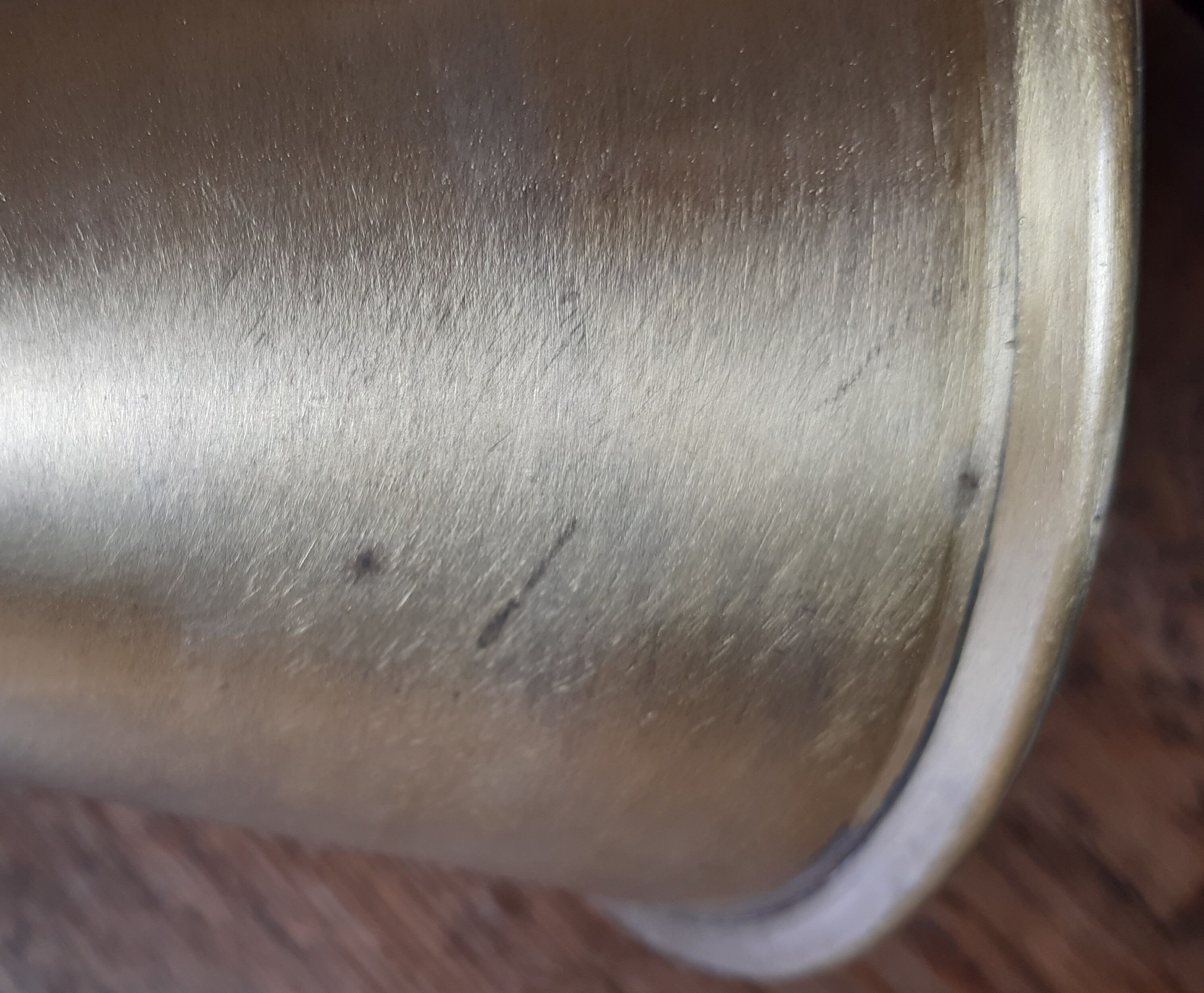 Brass pencil pot, design.