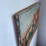 Tableau huile sur toile paysage du sud de la France
