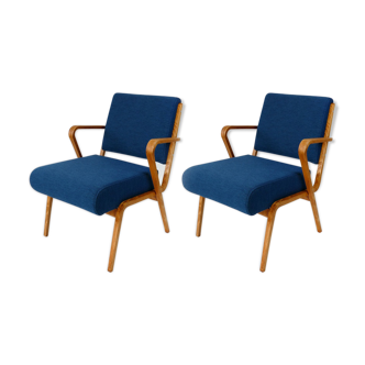 Pair of armchairs par Selman Selmanagic pour Veb Deutsche Werkstätten Hellerau