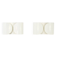 2 white "Foglio" wall lights by Tobia & Afra Scarpa for Flos, 1960s