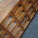 Vintage dutch oak haberdashery cabinet 1930s