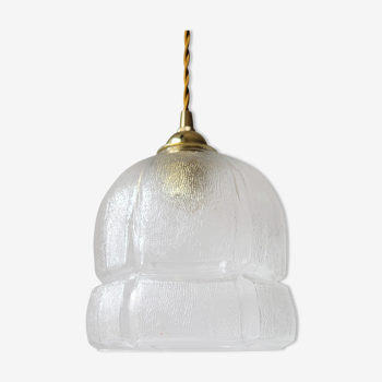 Molded glass pendant light